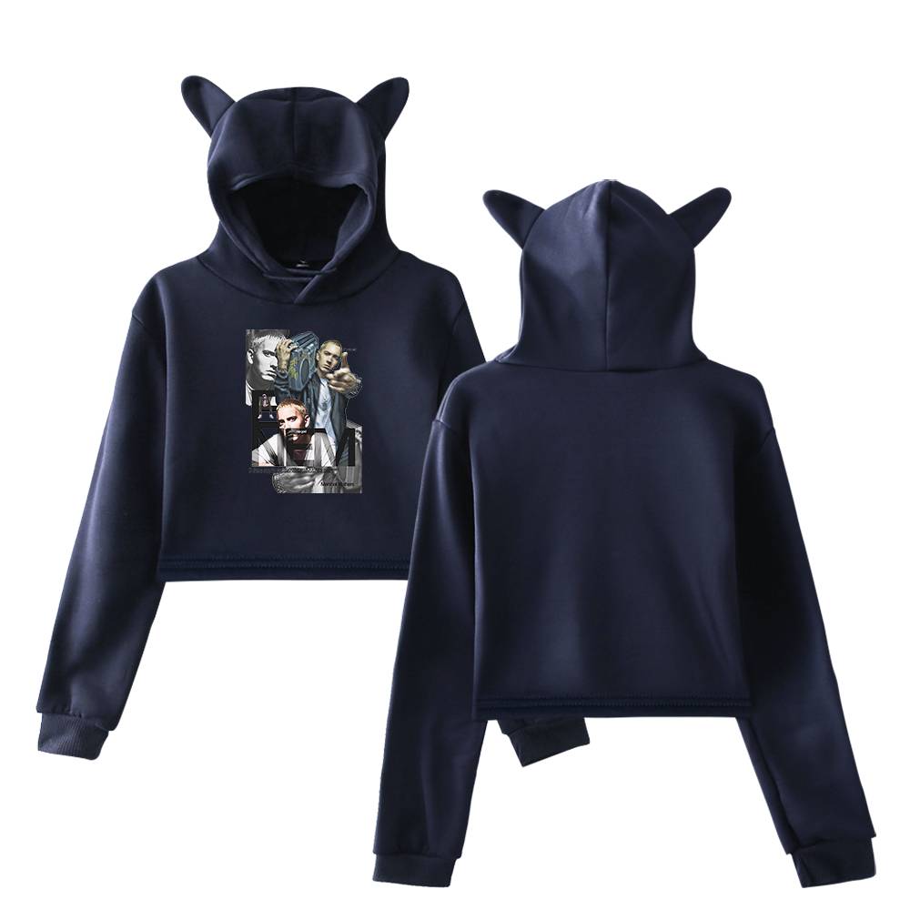 Eminem Cropped Hoodie #4 - Image 3