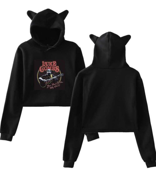 Luke Combs Beer Never Broke My Heart Cropped Hoodie
