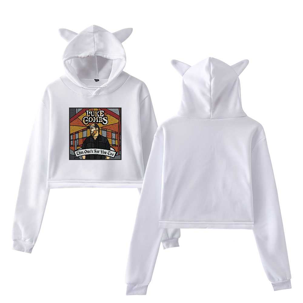 Luke Combs This One's For You Too Cropped Hoodie - Image 4