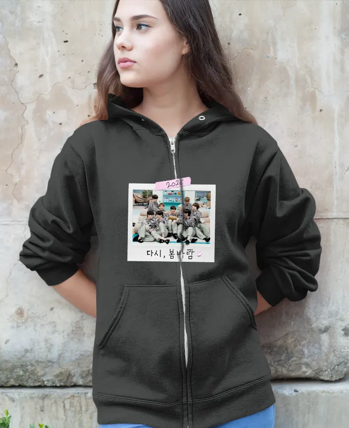 Wanna One Encore Zipper Hoodie - Image 7